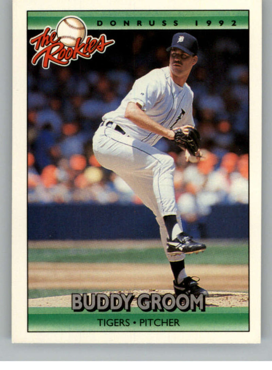 1992 Donruss The Rookies #44 Buddy Groom VG RC Rookie Detroit Tigers 