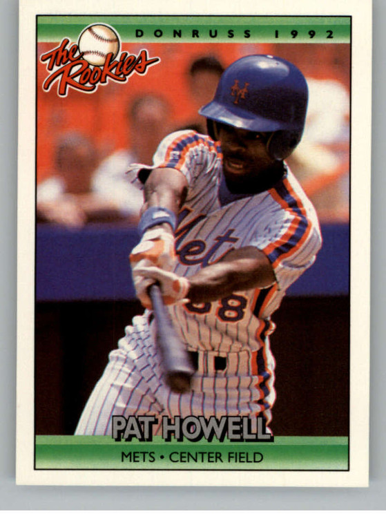 1992 Donruss The Rookies #55 Pat Howell VG RC Rookie New York Mets 