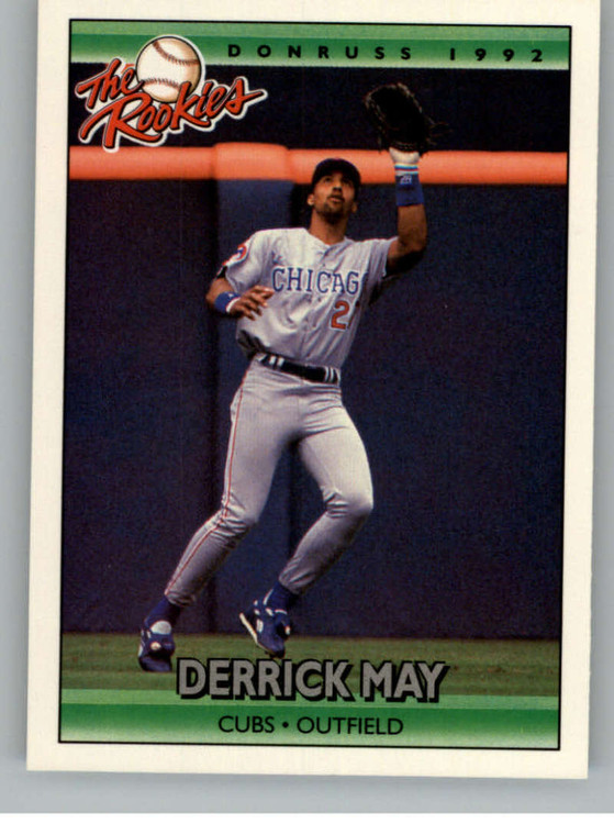 1992 Donruss The Rookies #70 Derrick May VG Chicago Cubs 