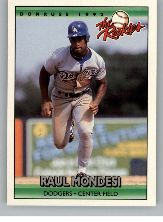 1992 Donruss The Rookies #83 Raul Mondesi VG Los Angeles Dodgers 