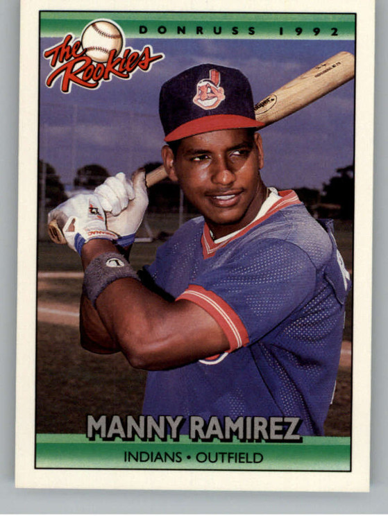 1992 Donruss Rookies #98 Manny Ramirez VG RC Rookie Cleveland Indians 