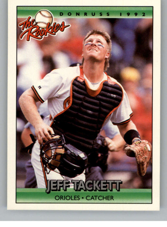 1992 Donruss The Rookies #114 Jeff Tackett VG Baltimore Orioles 