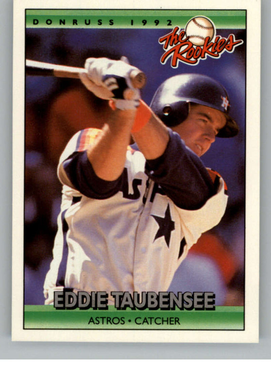 1992 Donruss The Rookies #115 Eddie Taubensee VG Houston Astros 
