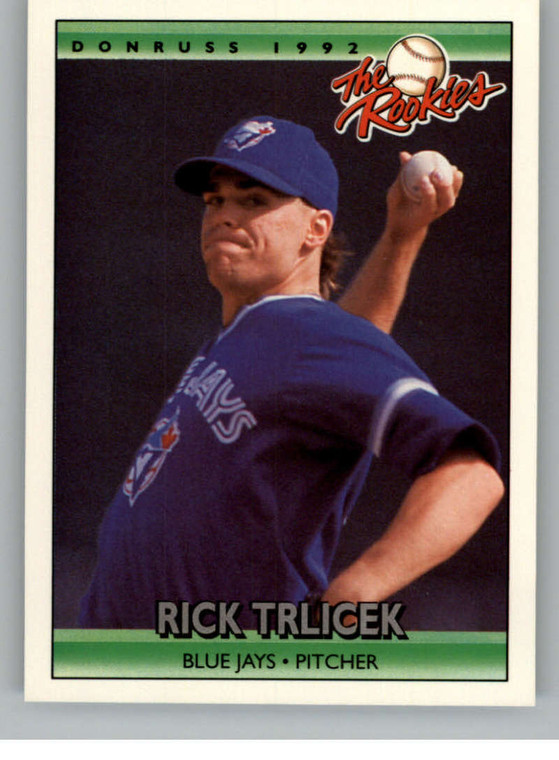 1992 Donruss The Rookies #116 Rick Trlicek VG RC Rookie Toronto Blue Jays 