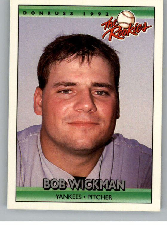 1992 Donruss The Rookies #125 Bob Wickman VG New York Yankees 