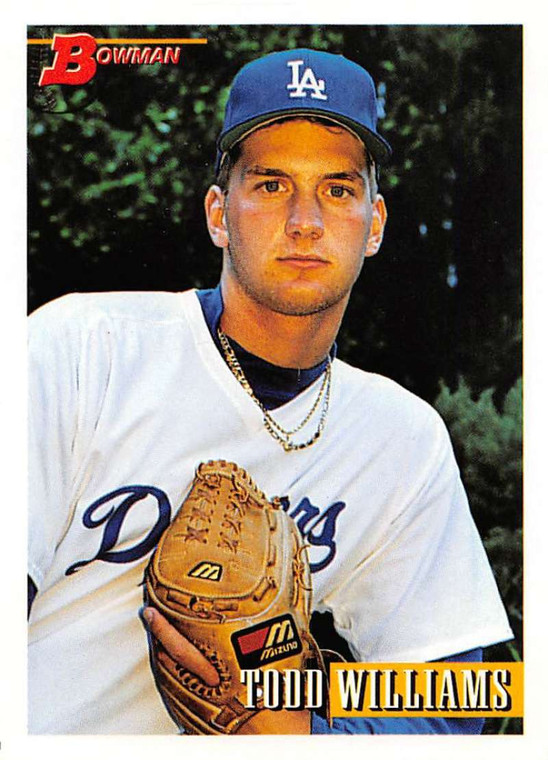 1993 Bowman #182 Todd Williams NM-MT  RC Rookie Los Angeles Dodgers 