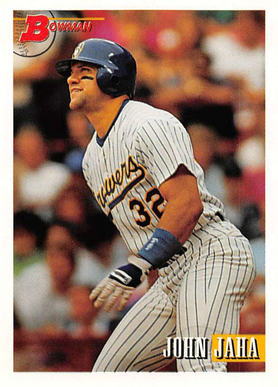 1993 Bowman #183 John Jaha NM-MT  Milwaukee Brewers 