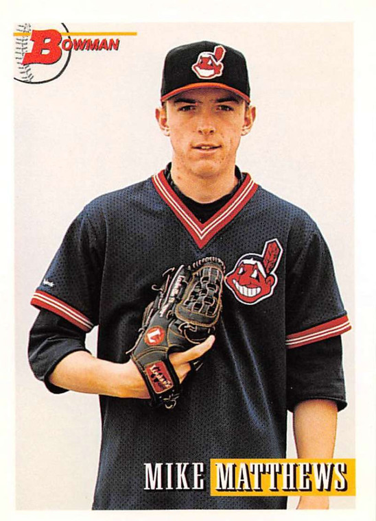 1993 Bowman #261 Mike Matthews NM-MT  RC Rookie Cleveland Indians 