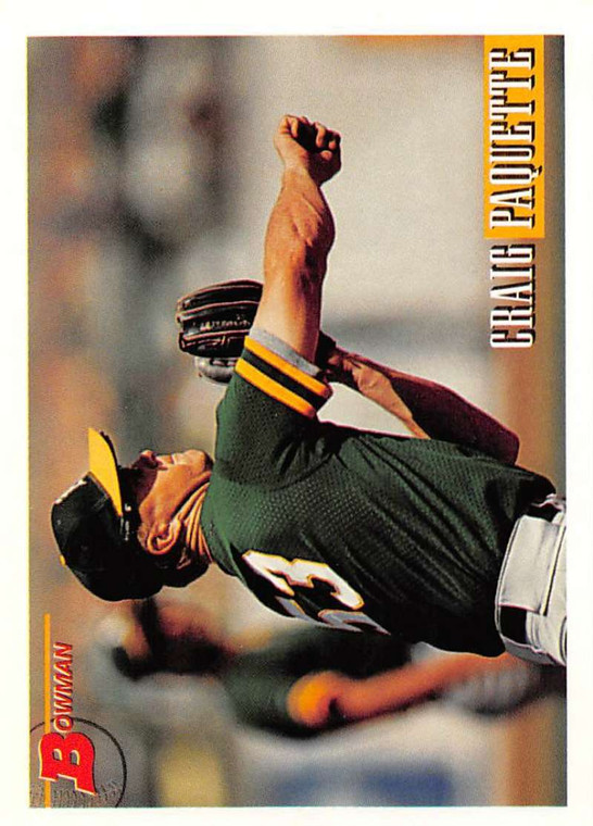 1993 Bowman #329 Craig Paquette NM-MT  Oakland Athletics 