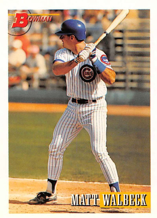 1993 Bowman #384 Matt Walbeck NM-MT  RC Rookie Chicago Cubs 