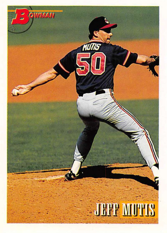 1993 Bowman #586 Jeff Mutis NM-MT  Cleveland Indians 