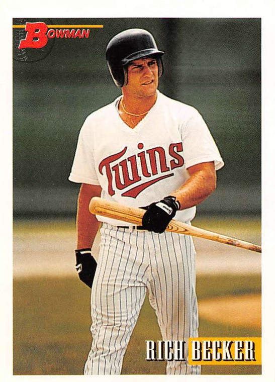 1993 Bowman #593 Rich Becker NM-MT  Minnesota Twins 