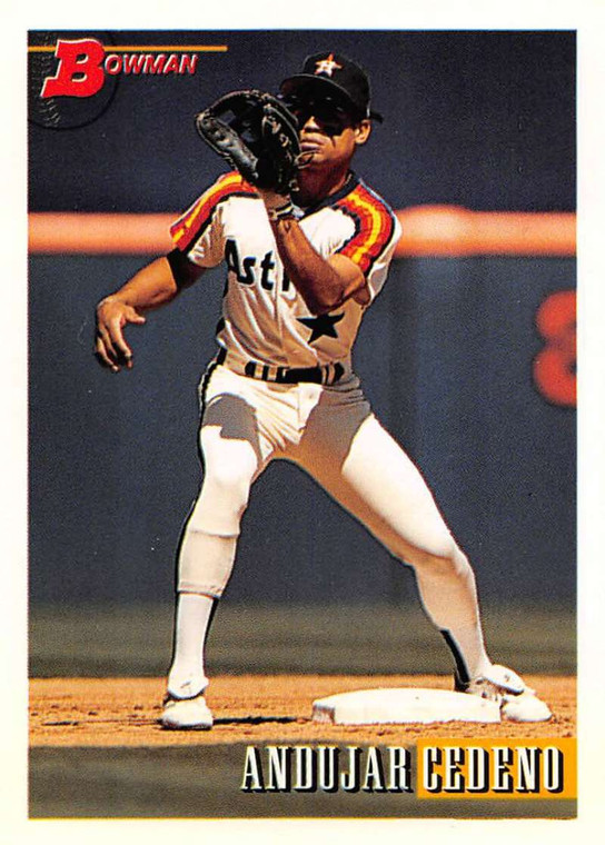 1993 Bowman #672 Andujar Cedeno NM-MT  Houston Astros 