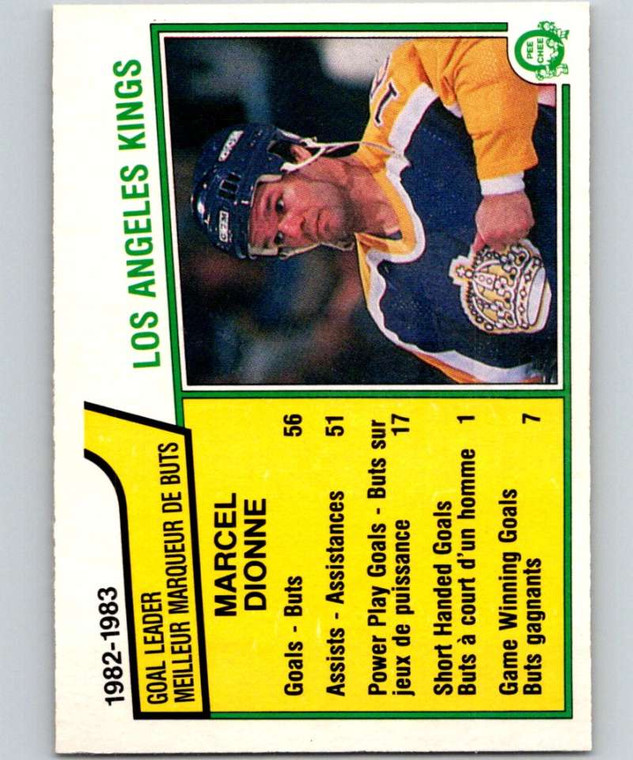 1983-84 O-Pee-Chee #150 Marcel Dionne TL VG Los Angeles Kings 