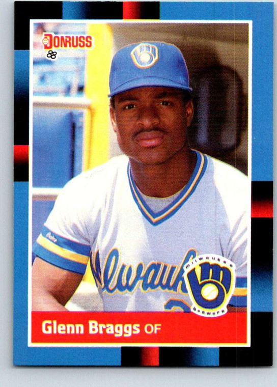 1988 Donruss #240 Glenn Braggs NM-MT Milwaukee Brewers 