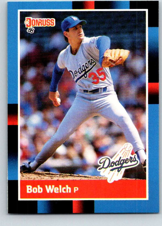 1988 Donruss #253 Bob Welch NM-MT Los Angeles Dodgers 