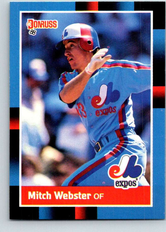 1988 Donruss #257 Mitch Webster NM-MT Montreal Expos 