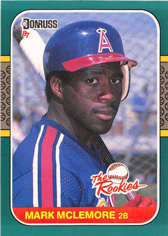 1987 Donruss Rookies #7 Mark McLemore NM-MT California Angels 
