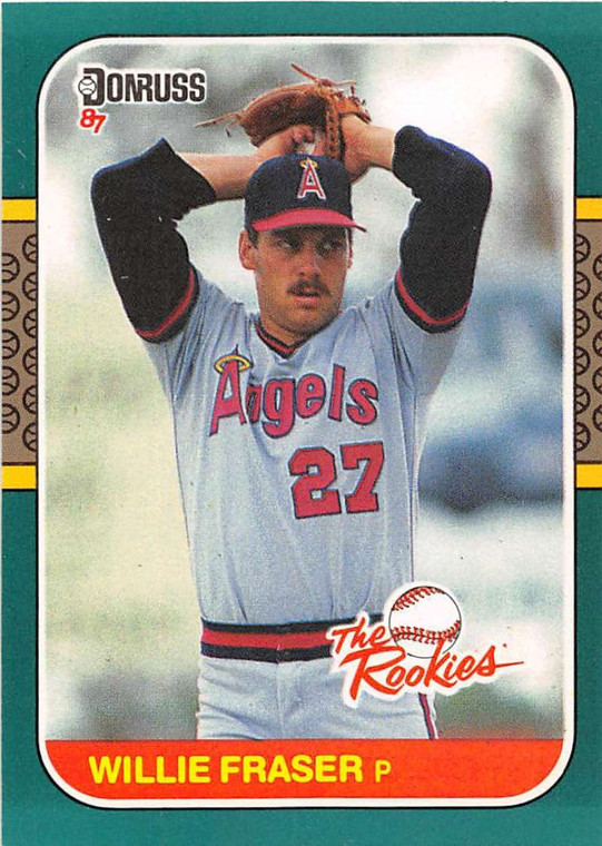 1987 Donruss Rookies #9 Willie Fraser NM-MT California Angels 