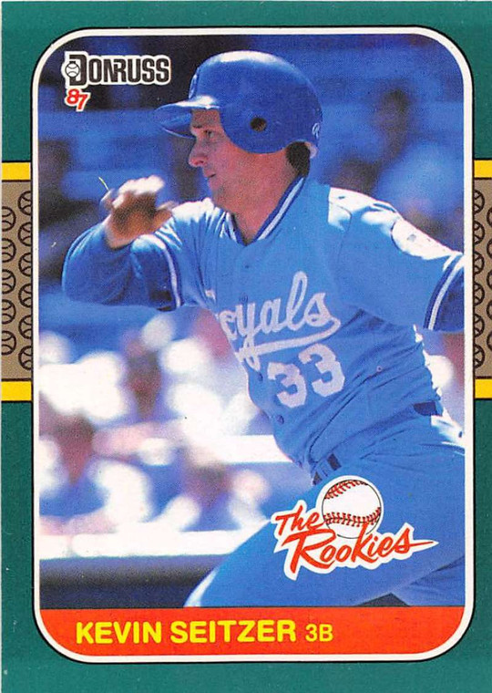 1987 Donruss Rookies #15 Kevin Seitzer NM-MT RC Rookie Kansas City Royals 