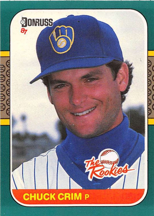 1987 Donruss Rookies #18 Chuck Crim NM-MT RC Rookie Milwaukee Brewers 