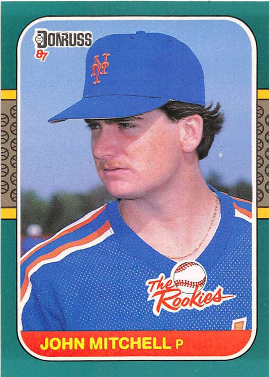 1987 Donruss Rookies #37 John Mitchell NM-MT RC Rookie New York Mets 