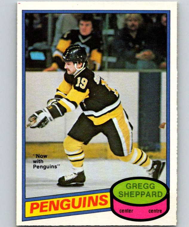 1980-81 O-Pee-Chee #325 Gregg Sheppard VG Pittsburgh Penguins 