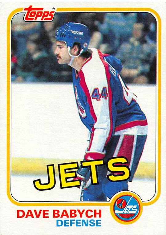 1981-82 Topps #1 Dave Babych VG RC Rookie Winnipeg Jets 