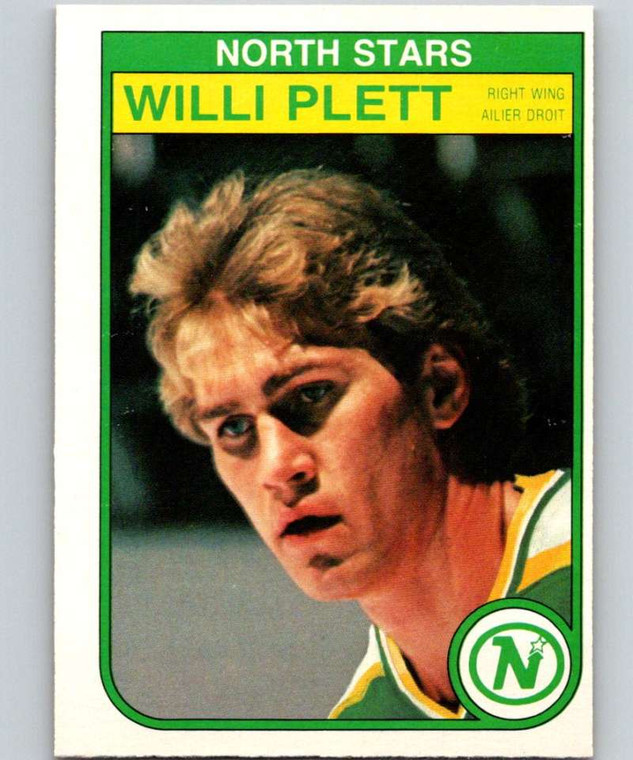1982-83 O-Pee-Chee #173 Willi Plett VG Minnesota North Stars 