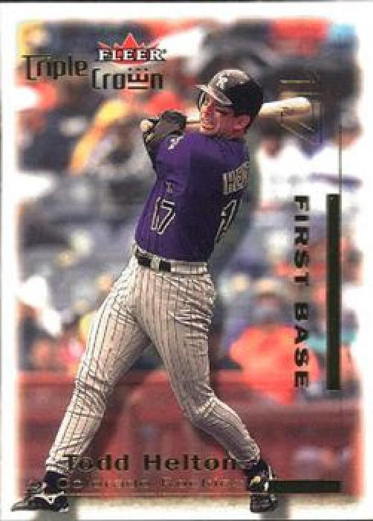 2001 Fleer Triple Crown #8 Todd Helton NM-MT  Colorado Rockies 