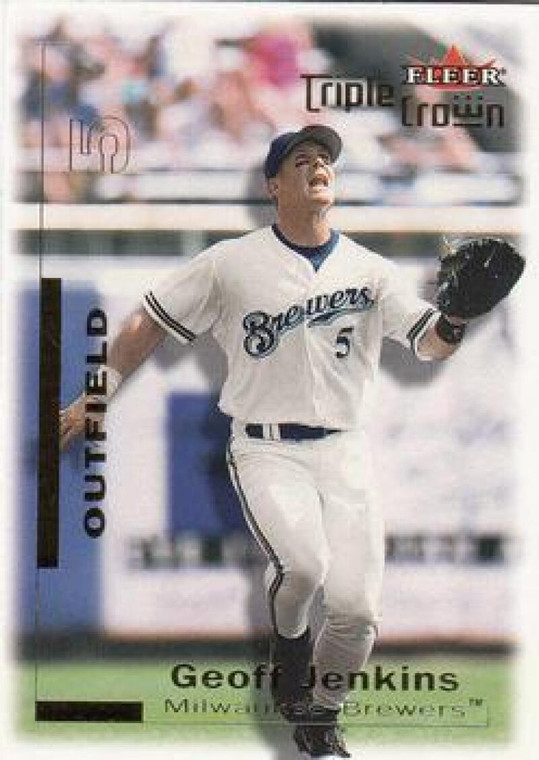 2001 Fleer Triple Crown #12 Geoff Jenkins NM-MT  Milwaukee Brewers 