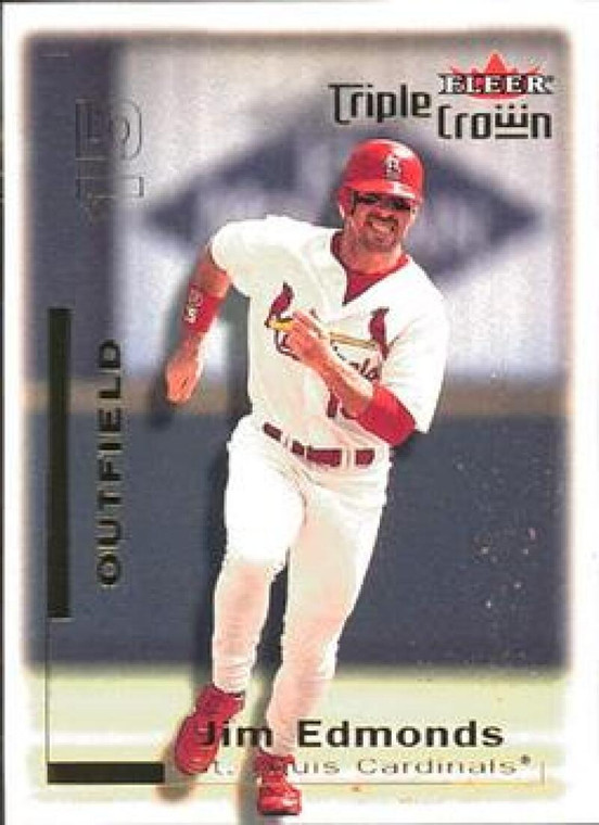 2001 Fleer Triple Crown #13 Jim Edmonds NM-MT  St. Louis Cardinals 