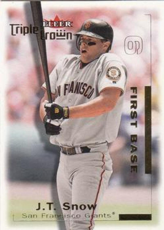 2001 Fleer Triple Crown #32 J.T. Snow NM-MT  San Francisco Giants 