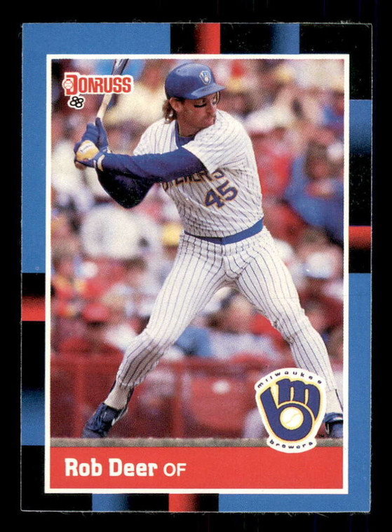 1988 Donruss #274 Rob Deer NM-MT Milwaukee Brewers 