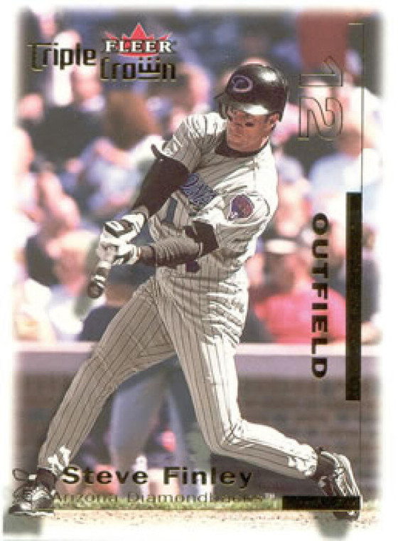 2001 Fleer Triple Crown #86 Steve Finley NM-MT  Arizona Diamondbacks 