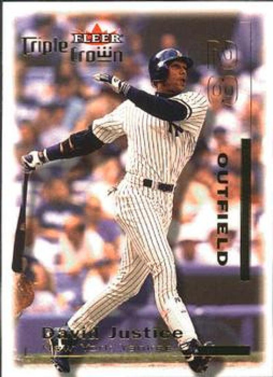 2001 Fleer Triple Crown #97 David Justice NM-MT  New York Yankees 