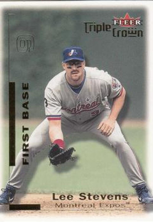2001 Fleer Triple Crown #129 Lee Stevens NM-MT  Montreal Expos 