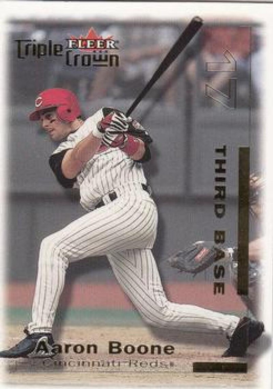 2001 Fleer Triple Crown #175 Aaron Boone NM-MT  Cincinnati Reds 