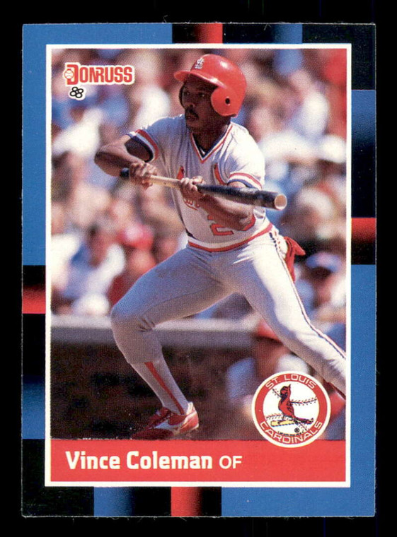 1988 Donruss #293 Vince Coleman NM-MT St. Louis Cardinals 