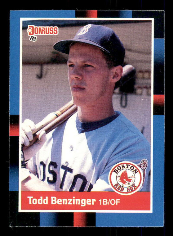 1988 Donruss #297 Todd Benzinger NM-MT RC Rookie Boston Red Sox 