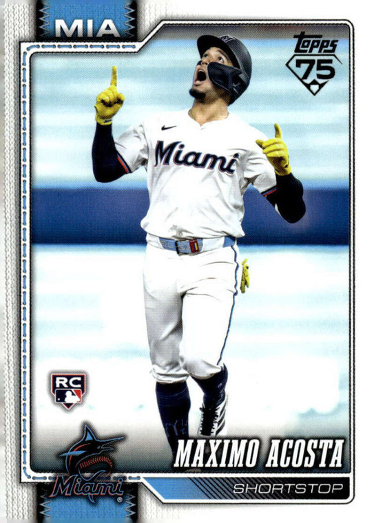 2026 Topps #172 Maximo Acosta NM-MT RC Rookie Miami Marlins 