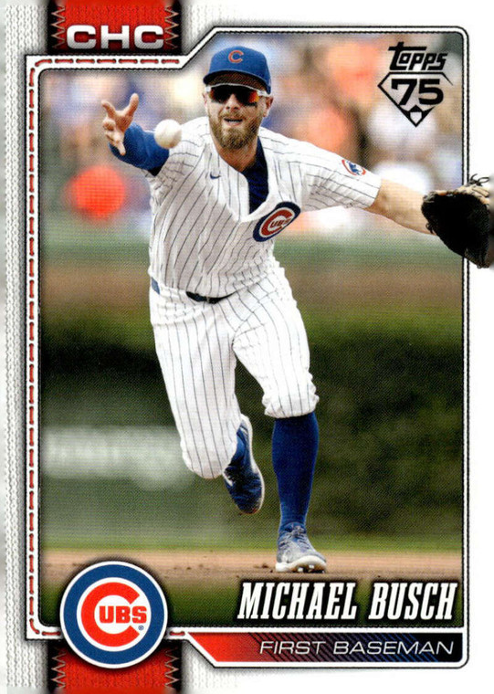 2026 Topps #348 Michael Busch NM-MT Chicago Cubs 