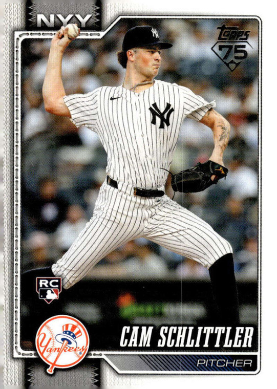 SOLD 187159 2026 Topps #111 Cam Schlittler NM-MT RC Rookie New York Yankees 