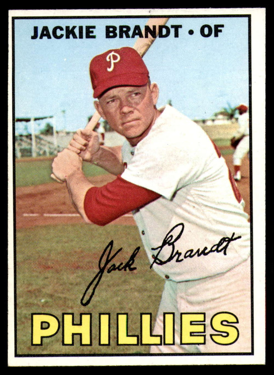 1967 Topps #142 Jackie Brandt VG Philadelphia Phillies 