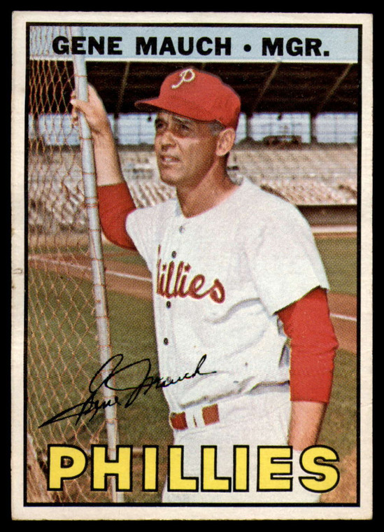 1967 Topps #248 Gene Mauch MG VG Philadelphia Phillies 