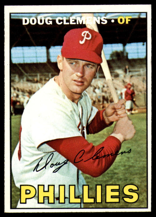 1967 Topps #489 Doug Clemens VG RC Rookie Philadelphia Phillies 