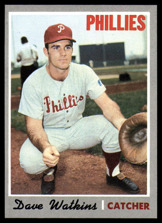 1970 Topps #168 Dave Watkins VG RC Rookie Philadelphia Phillies 
