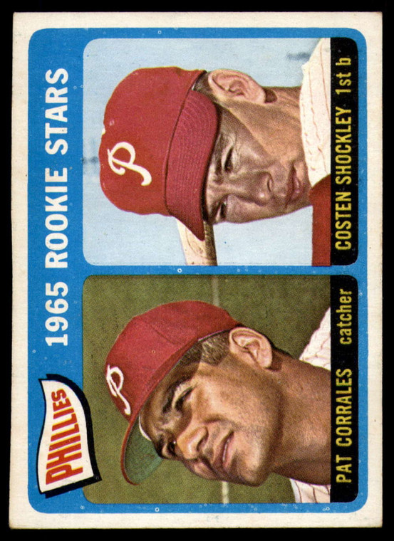 1965 Topps #107 Pat Corrales/Costen Shockley Phillies Rookies VG  RC Rookie Philadelphia Phillies 