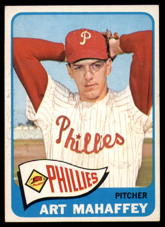 1965 Topps #446 Art Mahaffey VG  Philadelphia Phillies 