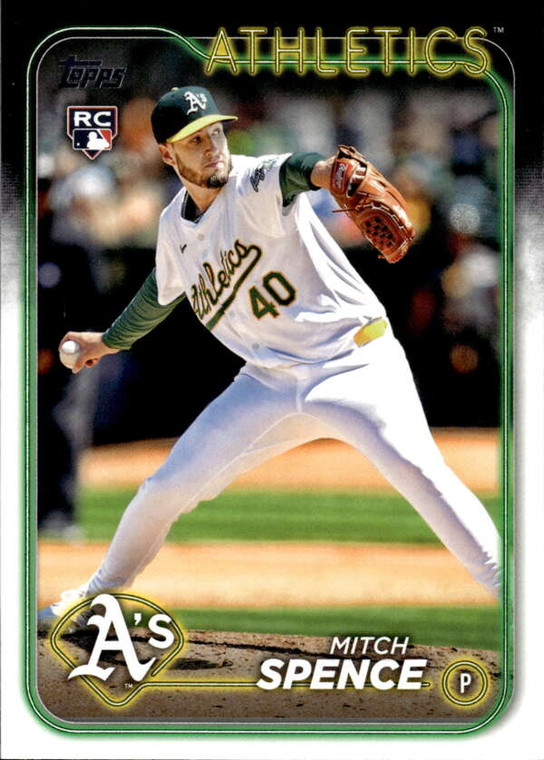 2024 Topps Update #US28 Mitch Spence NM-MT  RC Rookie Oakland Athletics 
